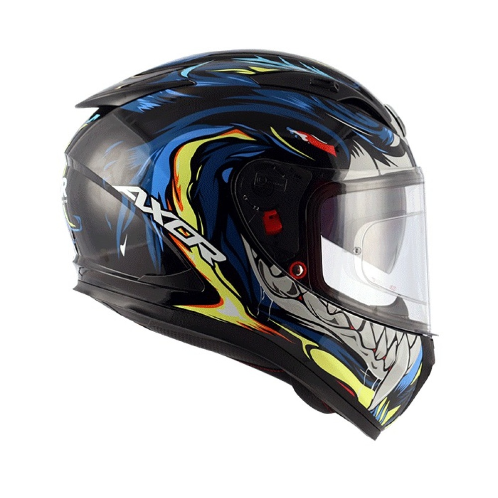 MC-Motorcykel Integralhjälm Street Okami Black Blue