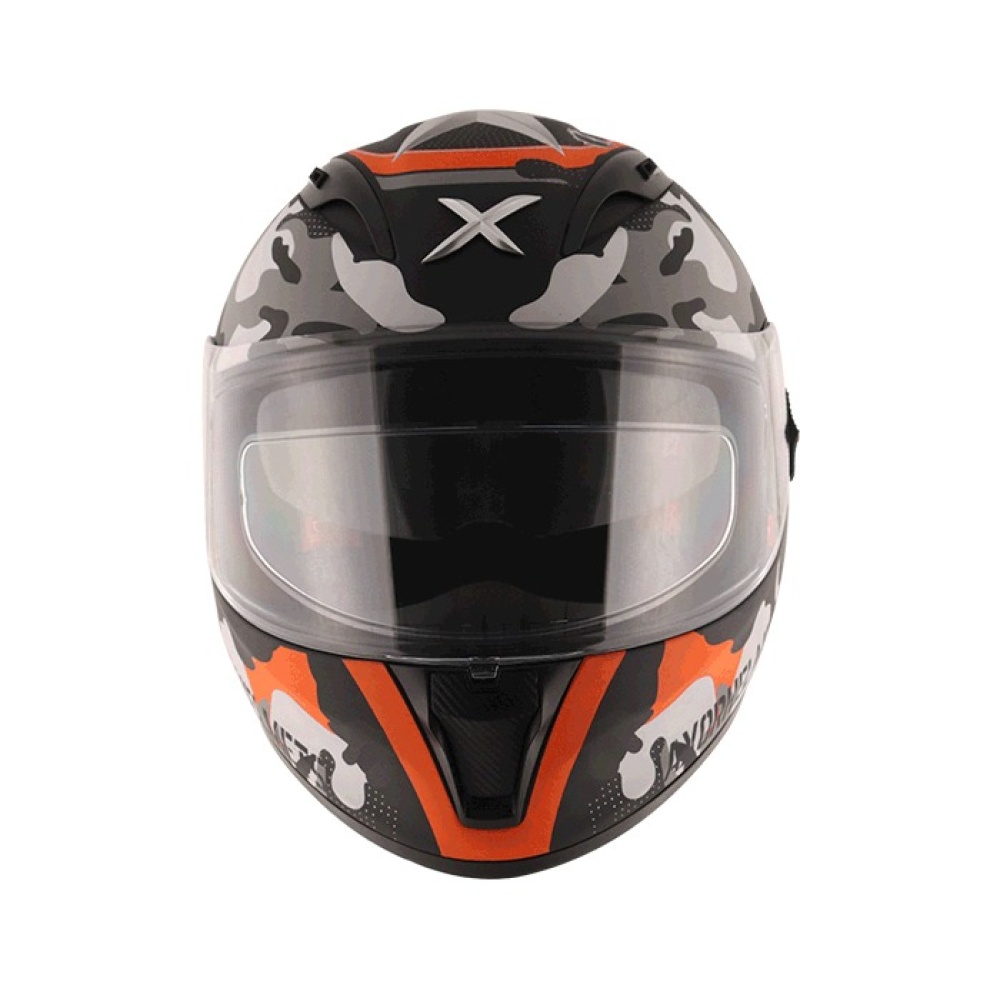 MC-Motorcykel Integralhjälm Street Camo Orange - Bild 2