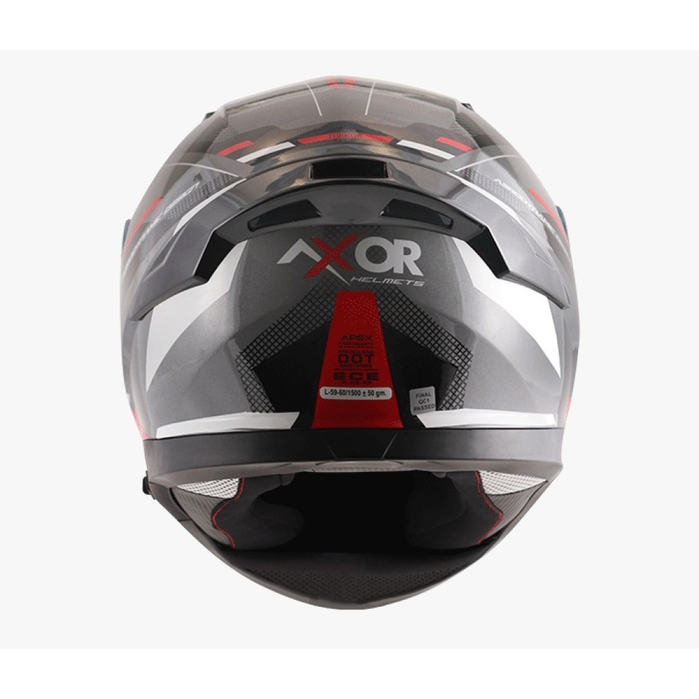 MC-Motorcykel Integralhjälm Apex Turbine Red - Bild 2