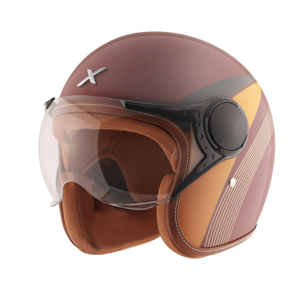 MC-Motorcykelhjälm Axor Jet Red - Bild 2