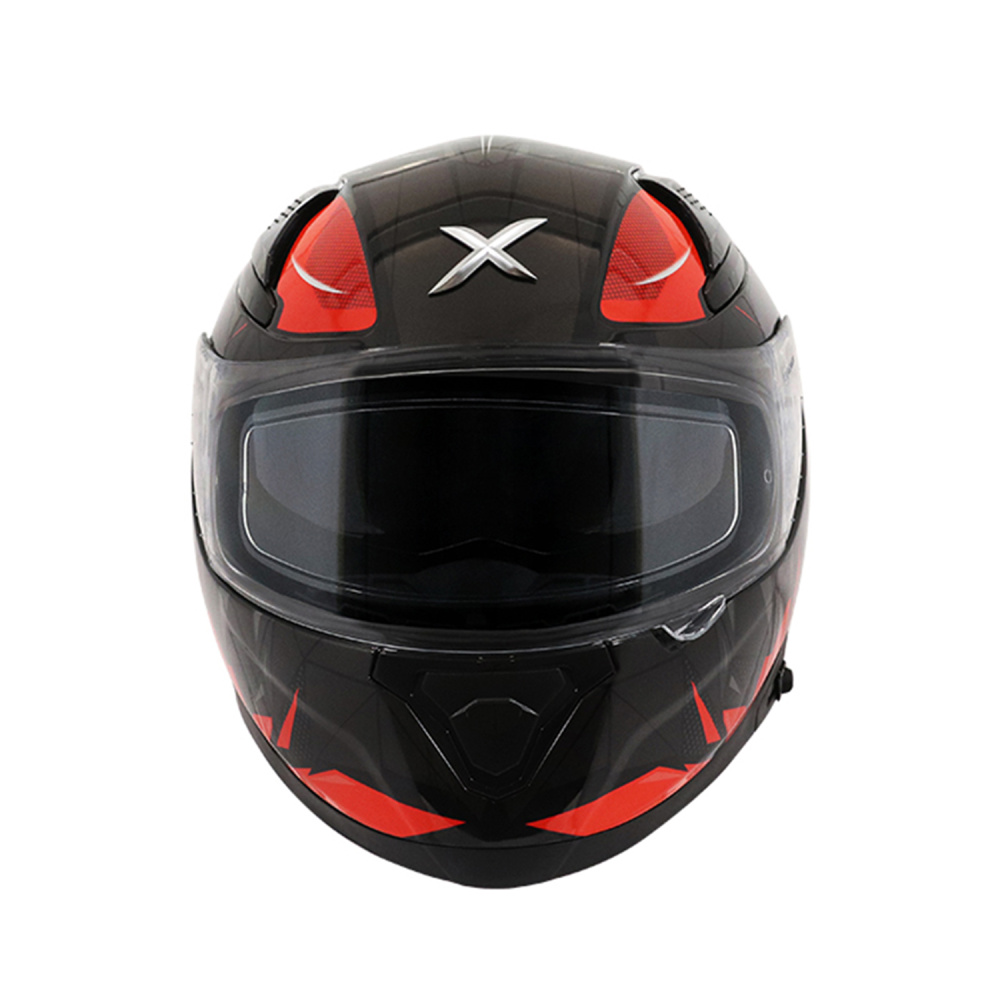 MC-Motorcykel Integralhjälm Apex Hunter Black Orange - Bild 2