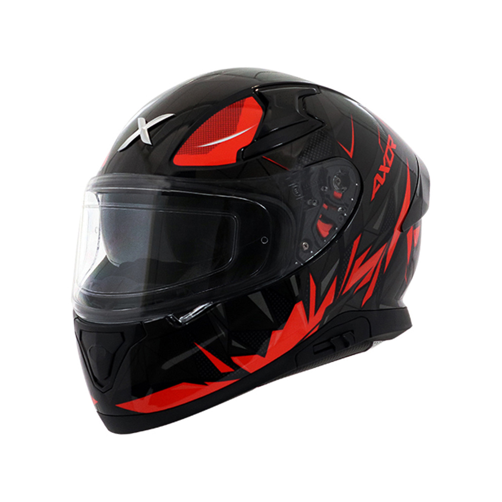 MC-Motorcykel Integralhjälm Apex Hunter Black Orange - Bild 3