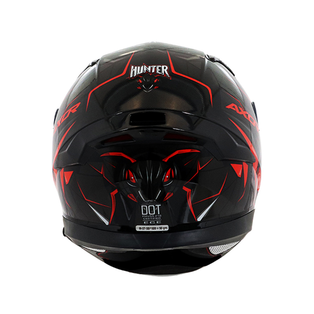 MC-Motorcykel Integralhjälm Apex Hunter Black Orange - Bild 4