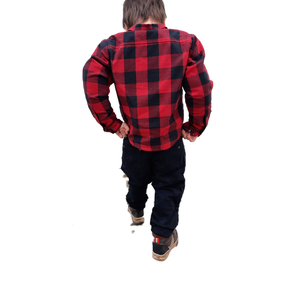 Kevlarskjorta Red Black -kid - Bild 2