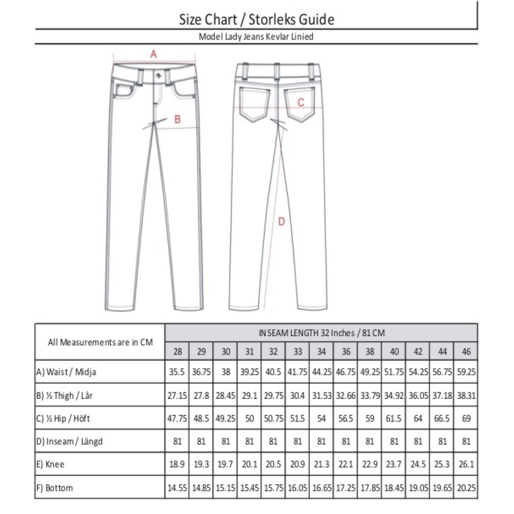 Kevlar Jeans Blue -Dam -regular leg - Bild 4