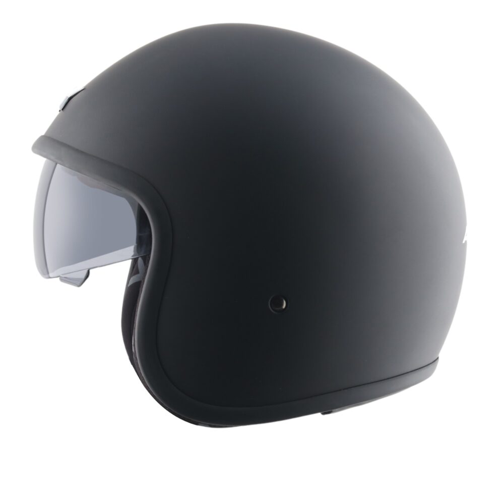 MC-Motorcykelhjälm Axor Jet Black med inbyggt visir - Bild 5