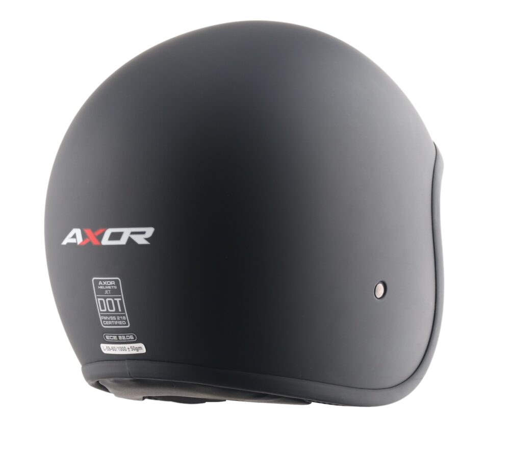 MC-Motorcykelhjälm Axor Jet Black med inbyggt visir - Bild 7