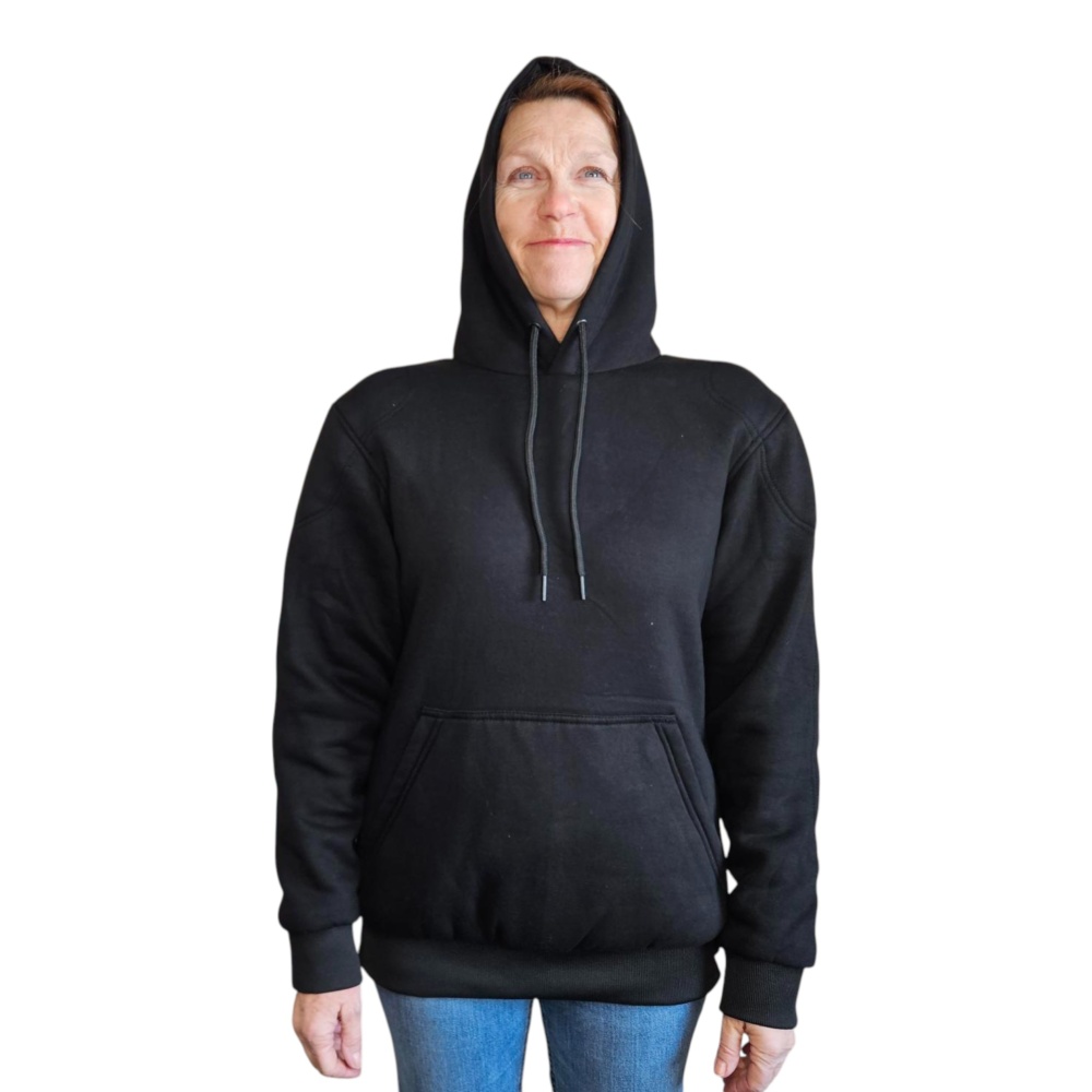 Kevlar Fleecetröja Med Huva Dam