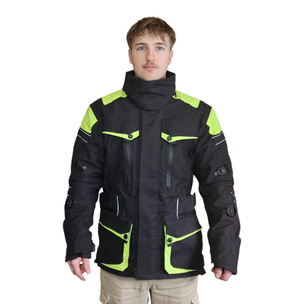 SMARTRACE Allvädersjacka Svart Floruserande - Bild 3