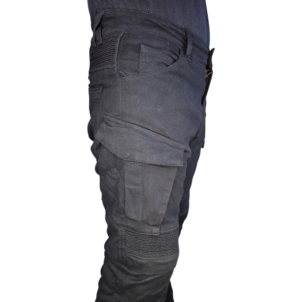 Fullkevlar Jeans Cargo Black - Unisex – long leg - Bild 4