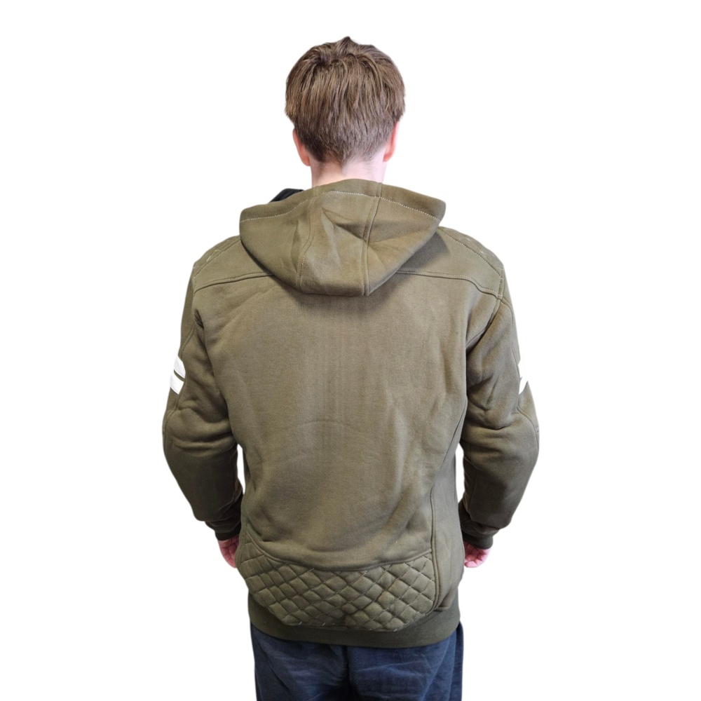 Kevlar Hoodie Olive Med Vita Streck - Bild 3