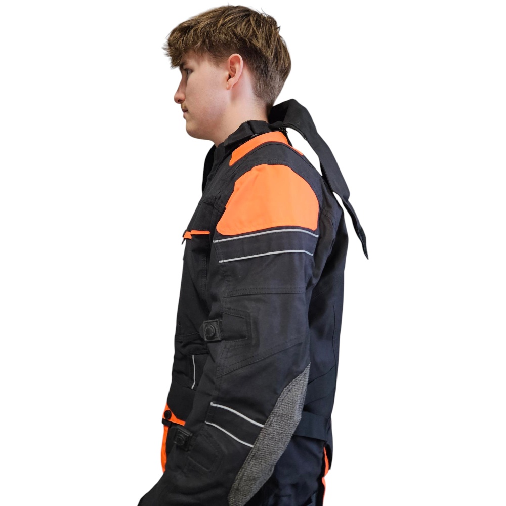 SMARTRACE Allvädersjacka Svart Orange - Bild 4