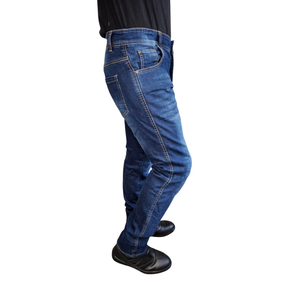 Fullkevlar Jeans Slitna Blå – Unisex – Reg leg