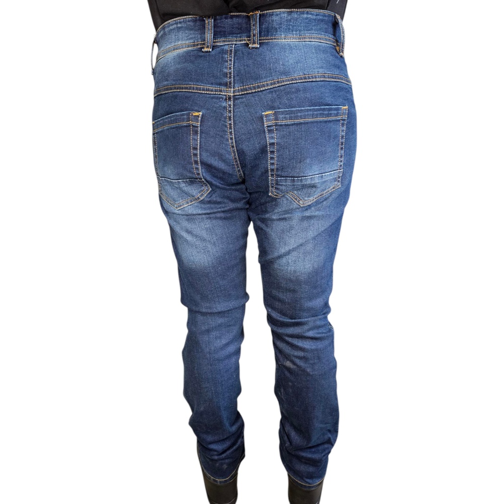 Fullkevlar Jeans Slitna Blå – Unisex – Reg leg - Bild 3